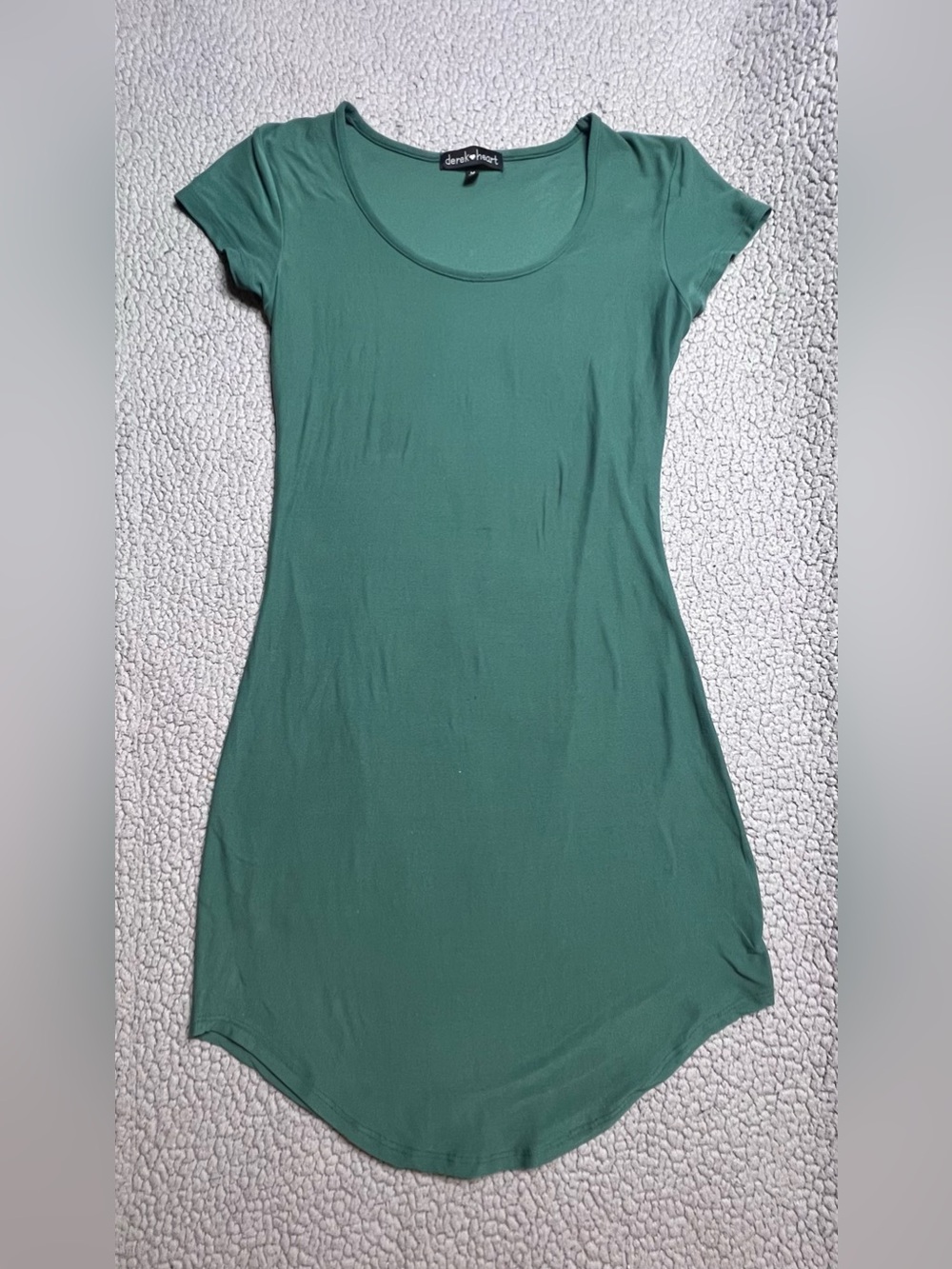 Derek Heart Short Sleeve T Shirt Dress Women’s Size Medium Green T Shirt Dress